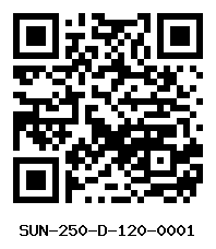 QR Code SUN-250-D-120-0001